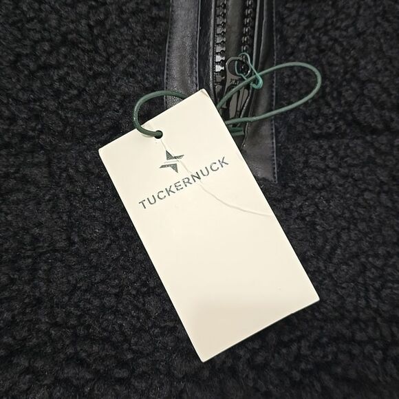 TUCKERNUCK Black Leather and Shearling Reversible Beckham Vest XXXL - Picture 9 of 10